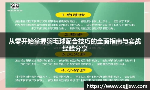 从零开始掌握羽毛球配合技巧的全面指南与实战经验分享